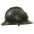 Original French WWI Early Issue Model 1915 Adrian Helmet in Horizon Blue with RF Badge Original Items