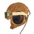 Original U.S. WWII Army Air Force Aviator AN 6540-35 Flight Helmet With Goggles & ANB H-1 Receivers - Helmet By Slotte & Klein Original Items