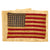 Original U.S. WWII Early Service Worn Infantry Troops North Africa / Italy Invasion American Flag Cotton Armband with Safety Pin Original Items