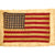 Original U.S. WWII Early Service Worn Infantry Troops North Africa / Italy Invasion American Flag Cotton Armband with Safety Pin Original Items