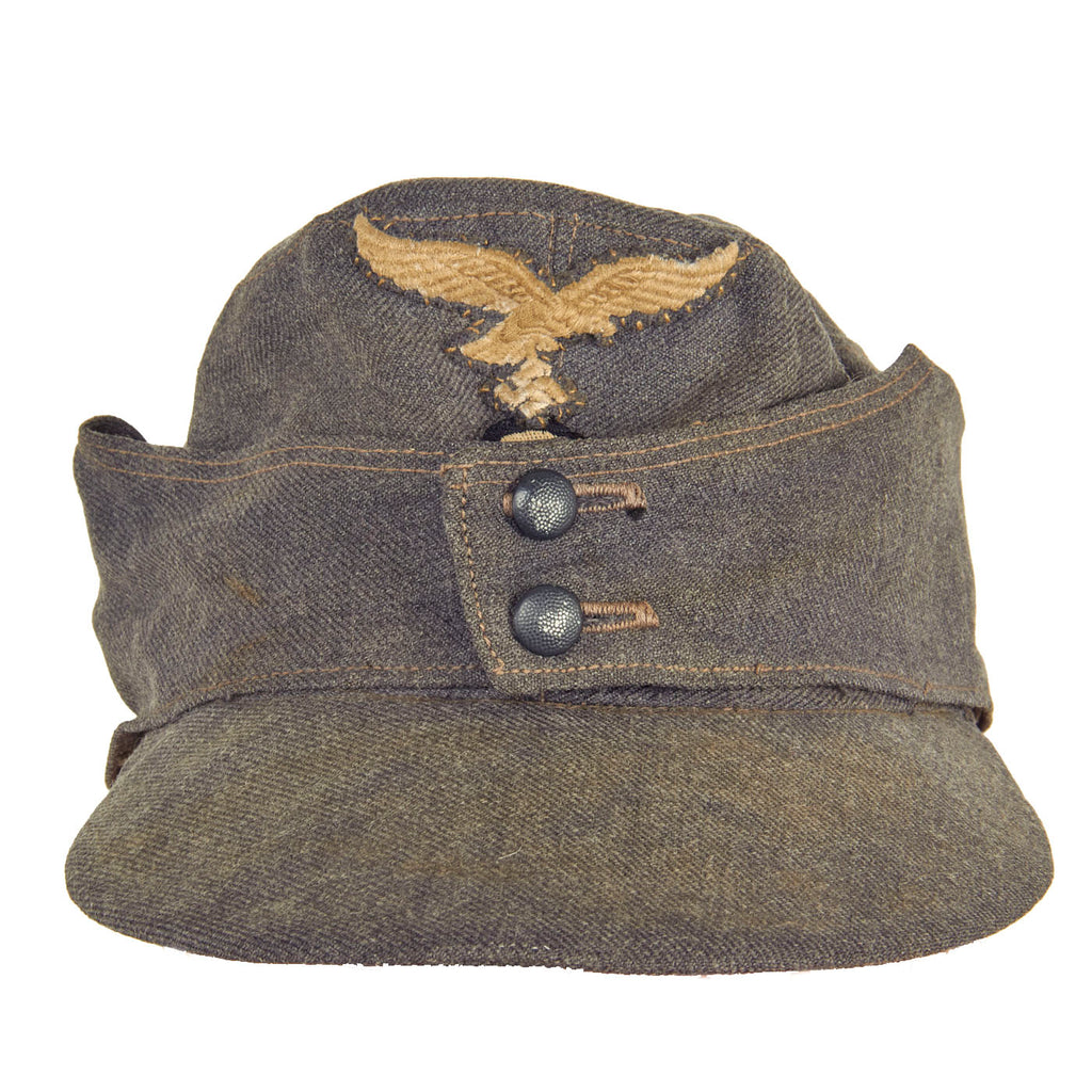 Original German WWII Luftwaffe M43 Einheitsmütze Wool Field Cap - Size 57cm Original Items