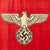 Original German WWII NSDAP Reichsadler Eagle Podium Banner - Intact with Hanger - 48" x 44" Original Items