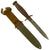 Original U.S. WWII Early Blade Marked M3 Fighting Knife by Kinfolks Inc. with Non Updated M8 Scabbard Original Items