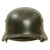 Original German WWII Army Heer M40 Single Decal Steel Helmet with 54cm Liner & Torn Chinstrap - Q62 Original Items