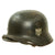Original German WWII Army Heer M40 Single Decal Steel Helmet with 54cm Liner & Torn Chinstrap - Q62 Original Items