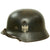 Original German WWII Army Heer M40 Single Decal Steel Helmet with 54cm Liner & Torn Chinstrap - Q62 Original Items