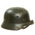 Original German WWII Army Heer M40 Single Decal Steel Helmet with 54cm Liner & Torn Chinstrap - Q62 Original Items