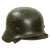 Original German WWII Army Heer M40 Single Decal Steel Helmet with 54cm Liner & Torn Chinstrap - Q62 Original Items