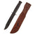 Original U.S. WWII USMC Marked KA-BAR Fighting Knife with PAL Sheath with USMC Stamped Identification Original Items