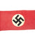 Original German WWII National Flag Signed by 104th Infantry Division with Photos and Patches Original Items