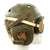 Original U.S. WWII M38 Tanker Helmet by Sears Saddlery Co with M-1944 Goggles Original Items