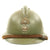 Original French WWII Model 1926 Adrian Infantry Helmet with RF Badge and Chinstrap Original Items