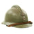 Original French WWII Model 1926 Adrian Infantry Helmet with RF Badge and Chinstrap Original Items