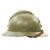 Original French WWII Model 1926 Adrian Infantry Helmet with RF Badge and Chinstrap Original Items