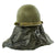 Original WWII U.S. M1 Schlueter Front Seam Helmet with Waterproof Neck Havelock Original Items