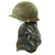 Original WWII U.S. M1 Schlueter Front Seam Helmet with Waterproof Neck Havelock Original Items