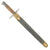 Original WWII Italian M1891 Carcano Rifle Bayonet with Leather Scabbard - Carcano-Mannlicher Original Items
