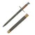 Original WWII Italian M1891 Carcano Rifle Bayonet with Leather Scabbard - Carcano-Mannlicher Original Items