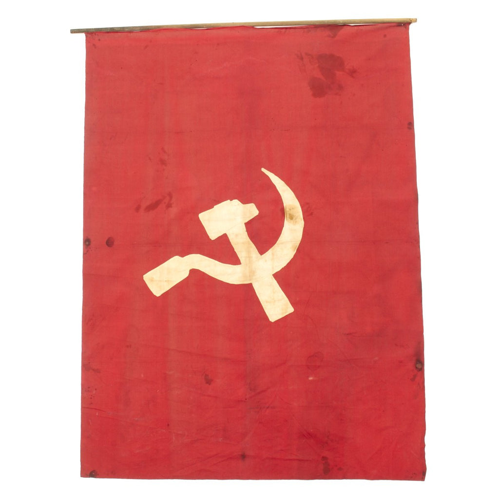 Original Soviet Russian Vietnam War Era Hammer and Sickle Banner Original Items