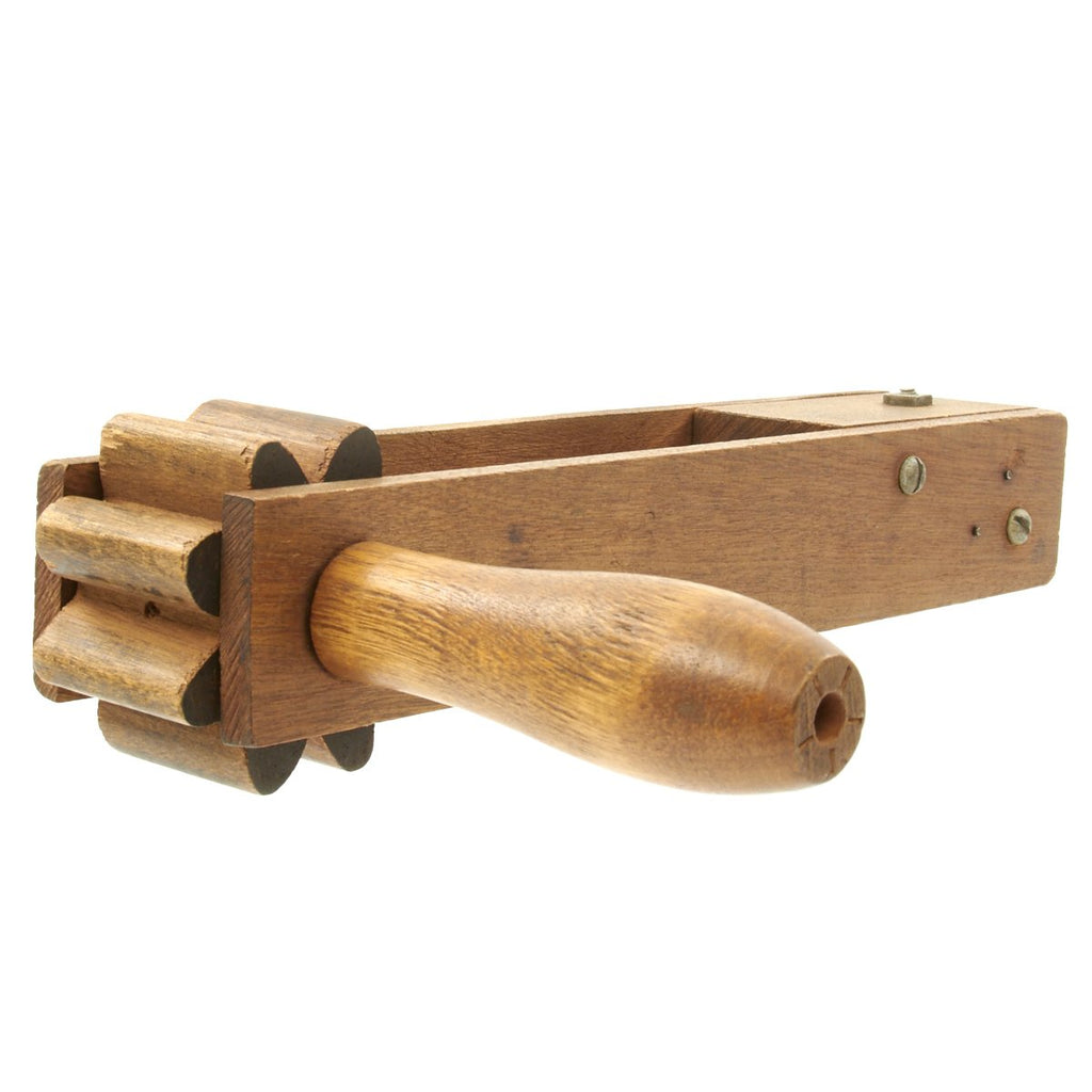 Original British WWI Wood Gas Alarm Rattle Original Items
