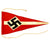 Original German WWII Hitler Youth Member Vehicle Pennant Flag - Hitlerjugend Original Items