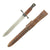 Original Canadian WWI Mk.I Ross Rifle Bayonet and Leather Scabbard with U.S. WWI Surcharges - dated 1910 Original Items
