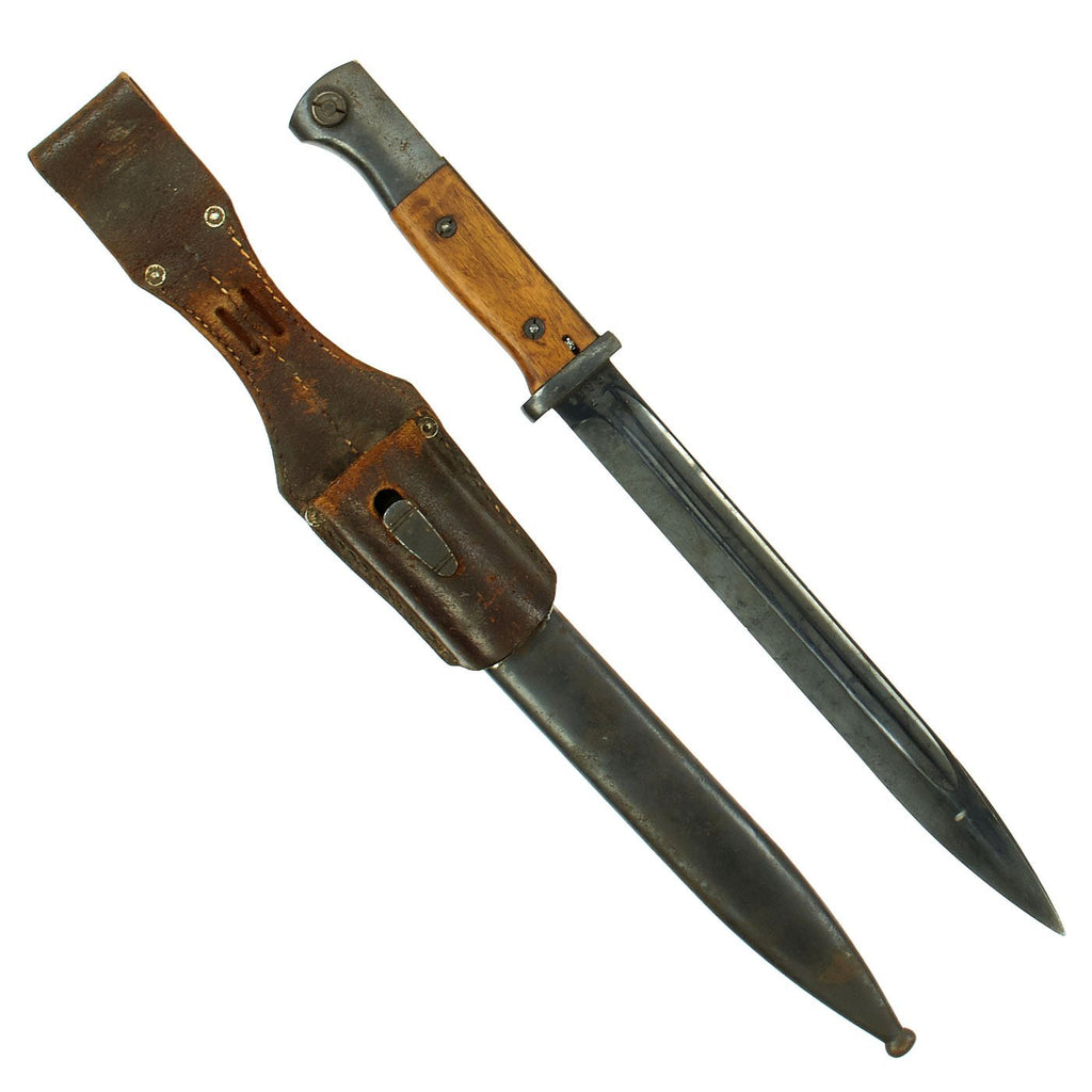 Original German Pre-WWII 98k Bayonet by E. & F. Hörster with 1937 dated Scabbard & Frog  - Matching Serial 1553 e Original Items
