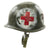 Original U.S. WWII Late-War Medic M1 McCord Front Seam Helmet with CAPAC Liner Original Items