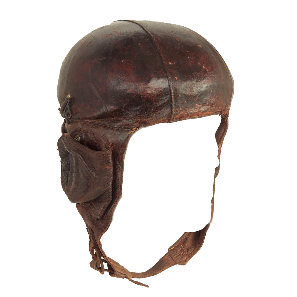 Original French WWII Airaile Type 11 Armée de L'Air Flight Helmet Original Items