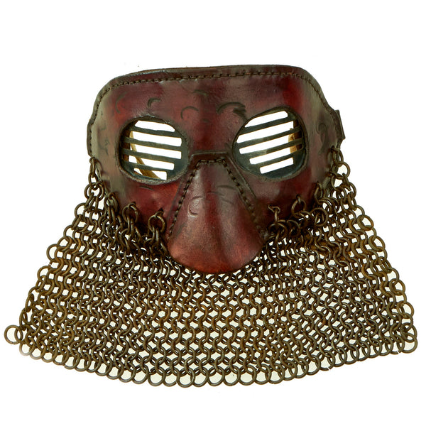 British WWI Tankers Leather Covered Splatter Mask with Chainmail Mouth ...