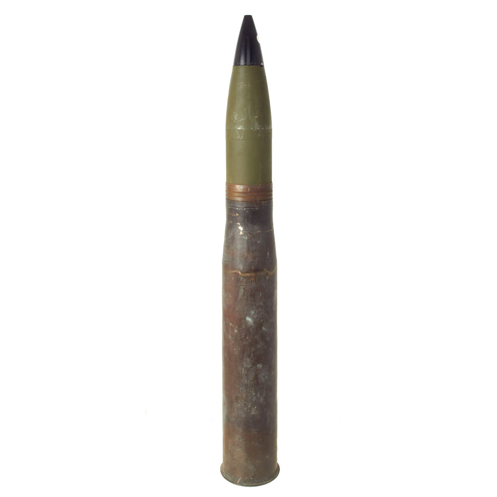 Original U.S. Cold War Era Inert 90mm M71 Training Practice Round - Dated 1957 Original Items