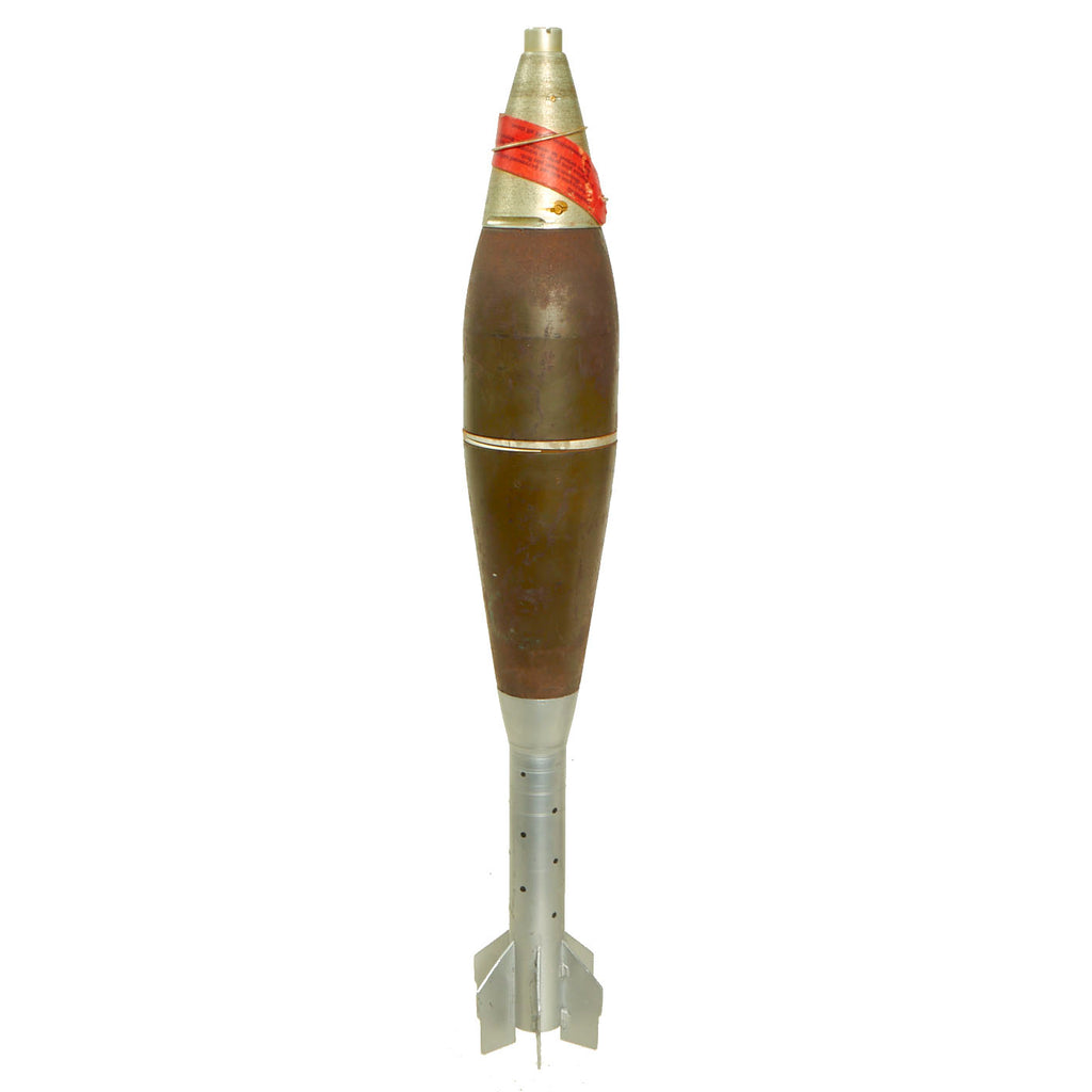 Original U.S. Vietnam War Inert M374 HE 81mm Mortar Round - Dated 1969 Original Items