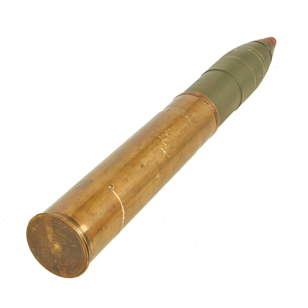 Original U.S. WWII 75mm Field Gun M1897 Shell Casing with Custom Machi ...