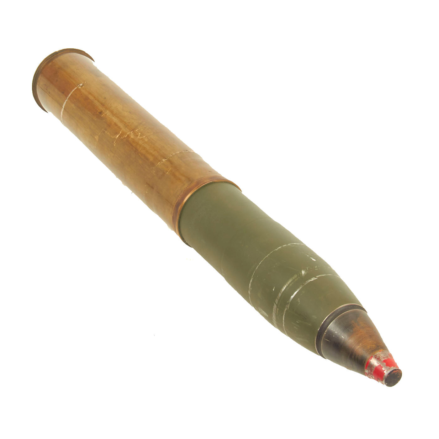 Original U.S. WWII 75mm Field Gun M1897 Shell Casing with Custom Machi ...