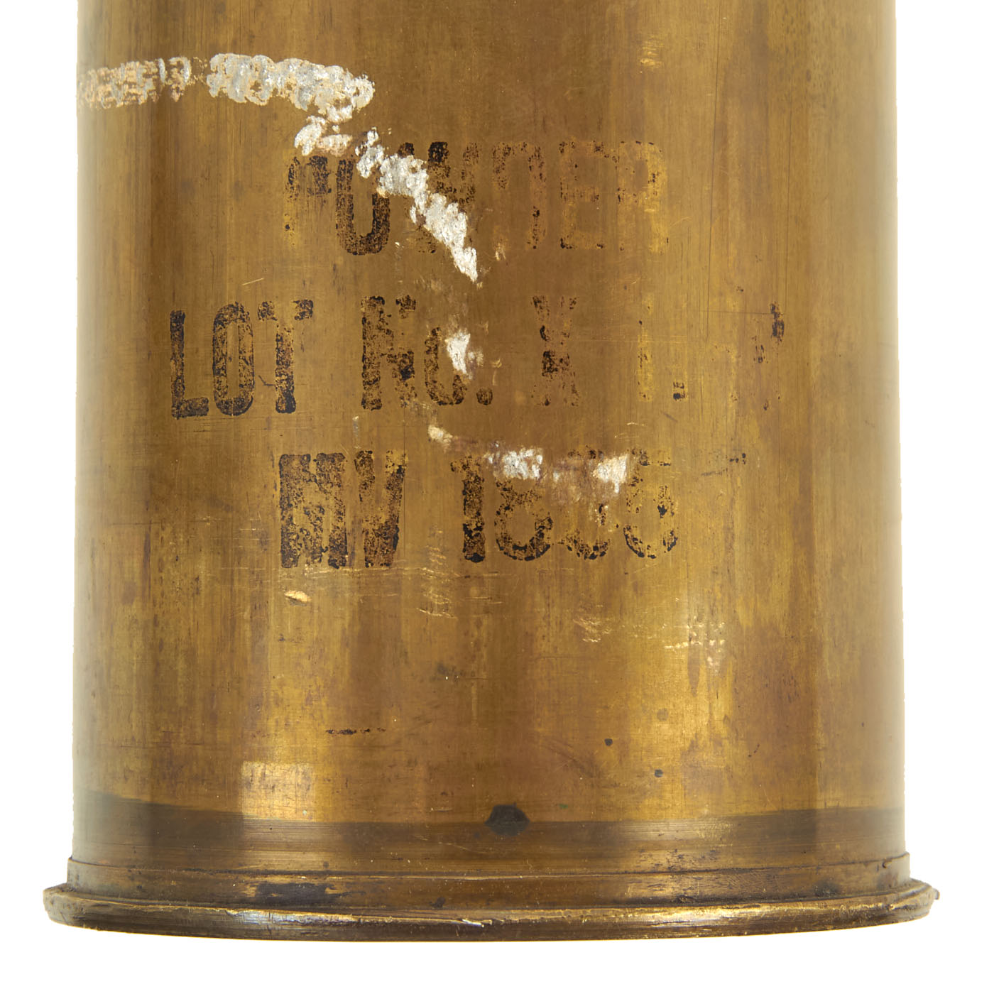 Original U.S. WWII 75mm Field Gun M1897 Shell Casing with Custom Machi ...