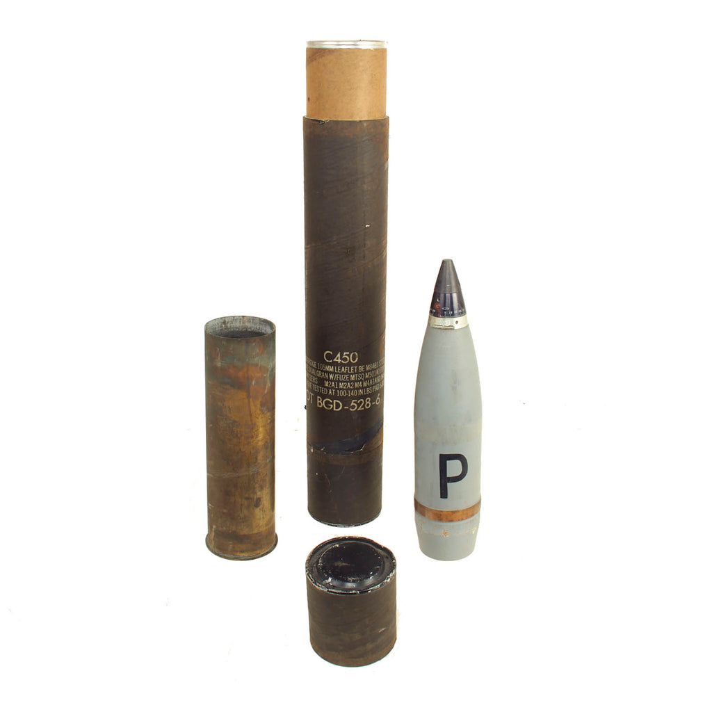DRAFT WW2 105MM LEAFLET BOMB REPACKED Original Items