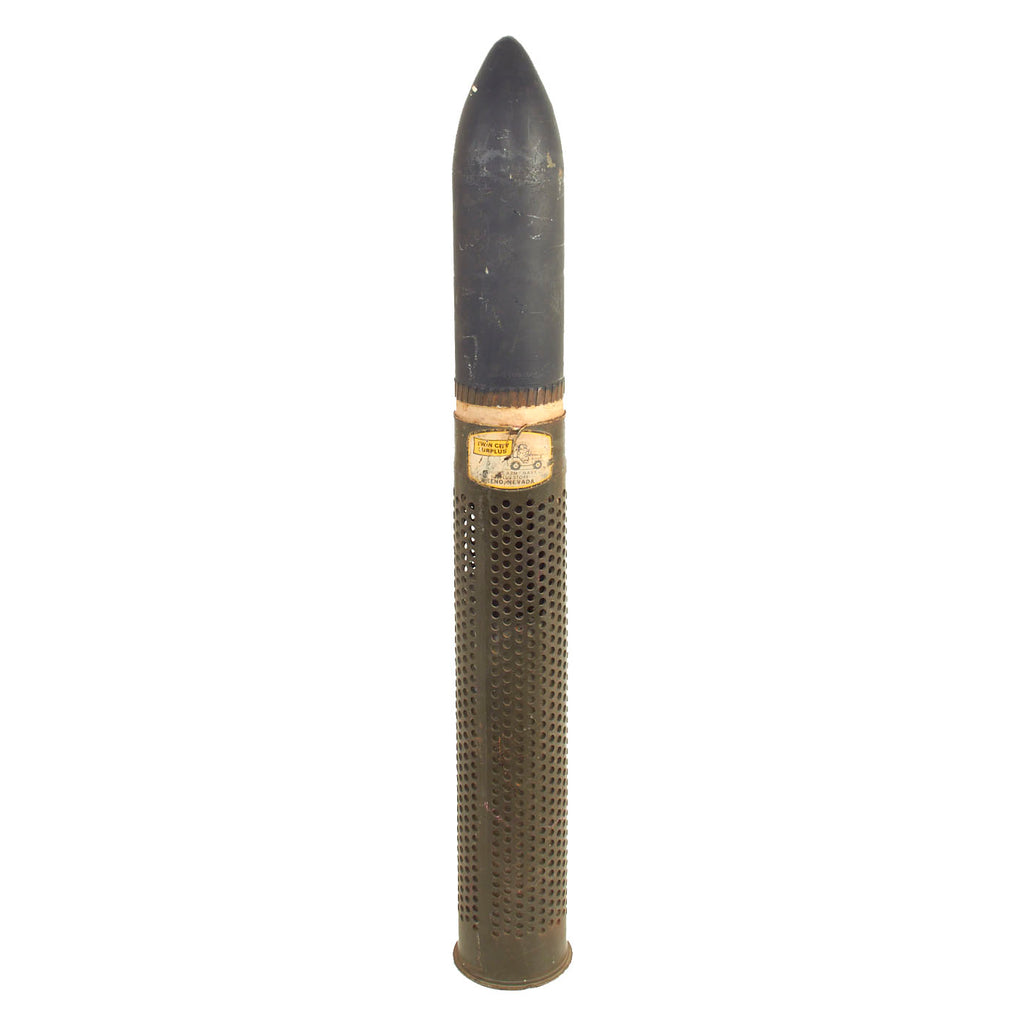 Original Early Cold War U.S. 106mm M40 Recoilless Rifle Inert HEP-T Round with T75 Casing - both dated 1956 Original Items