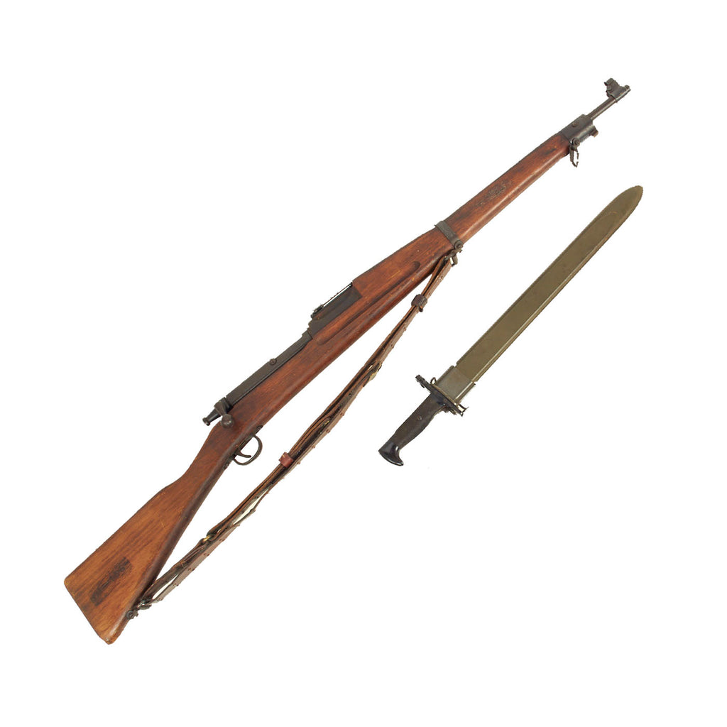 Original U.S. WWII Parris-Dunn Corp 1903 Mark I U.S. Navy Training Rifle with Plastic Bayonet, Scabbard, and Sling Original Items