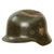 Original German WWII Army Heer M40 Single Decal Battle Damaged Steel Helmet Shell - Stamped ET64 Original Items