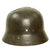 Original German WWII Army Heer M40 Single Decal Battle Damaged Steel Helmet Shell - Stamped ET64 Original Items
