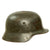 Original German WWII Army Heer M40 Single Decal Battle Damaged Steel Helmet Shell - Stamped ET64 Original Items