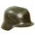 Original German WWII Army Heer M40 Single Decal Battle Damaged Steel Helmet Shell - Stamped ET64 Original Items