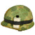 Original U.S. Vietnam War M1 Helmet With Mitchell Pattern Camouflage Helmet Cover, M-151 "Mutt" Inner Tube Band With “Bug Juice” Insect Repellent and Liner - Unissued Condition Original Items