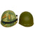 Original U.S. Vietnam War M1 Helmet With Mitchell Pattern Camouflage Helmet Cover, M-151 "Mutt" Inner Tube Band With “Bug Juice” Insect Repellent and Liner - Unissued Condition Original Items