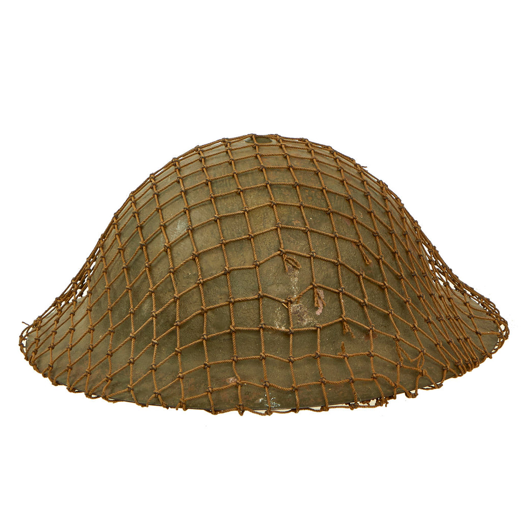 Original Australian WWII Brodie MkII Steel Helmet with Net by Commonwealth Steel - Dated 1940 Original Items