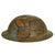 Original U.S. WWI US Army Panel Camouflage Painted British Made M1917 Doughboy Helmet - Complete Original Items