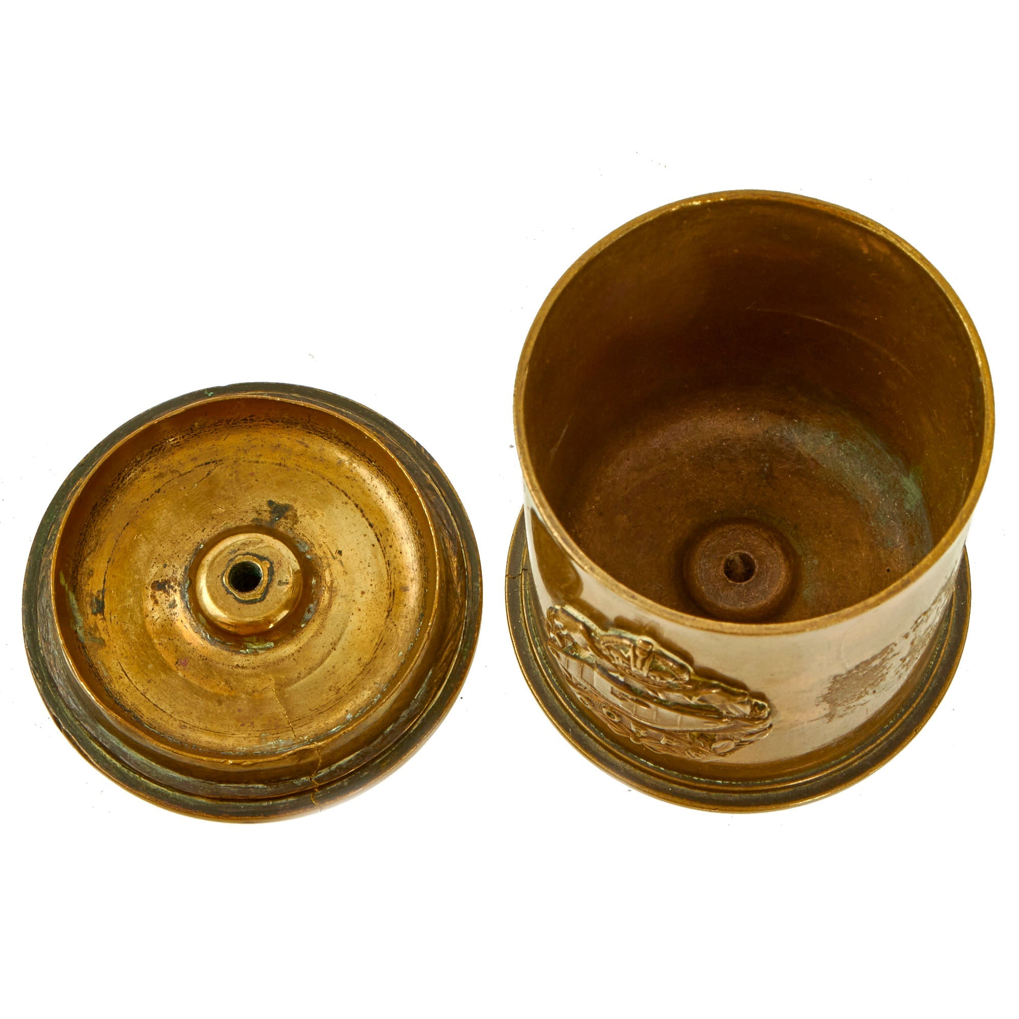 tobacco casing Original British WWI Era Royal Tank Regiment Tobacco Can Shell Casing – International Military Antiques tobacco casing Original British WWI Era Royal Tank Regiment Tobacco Can Shell Casing – International Military Antiques