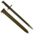 Original U.S. WWI M1905 Springfield Rifle Bayonet by S.A. with WWII M3 Scabbard - Bayonet Dated 1918 Original Items