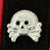 Original German WWII Panzer EM/NCO Right Side Collar Tab with "Danziger" Totenkopf Death's Head Emblem Original Items