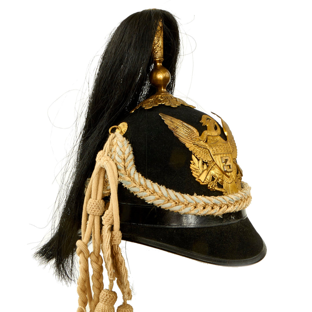 Original U.S. M1881 Army 3rd Infantry Dress Plumed Pith Helmet by Horstmann - dated 1897 Original Items